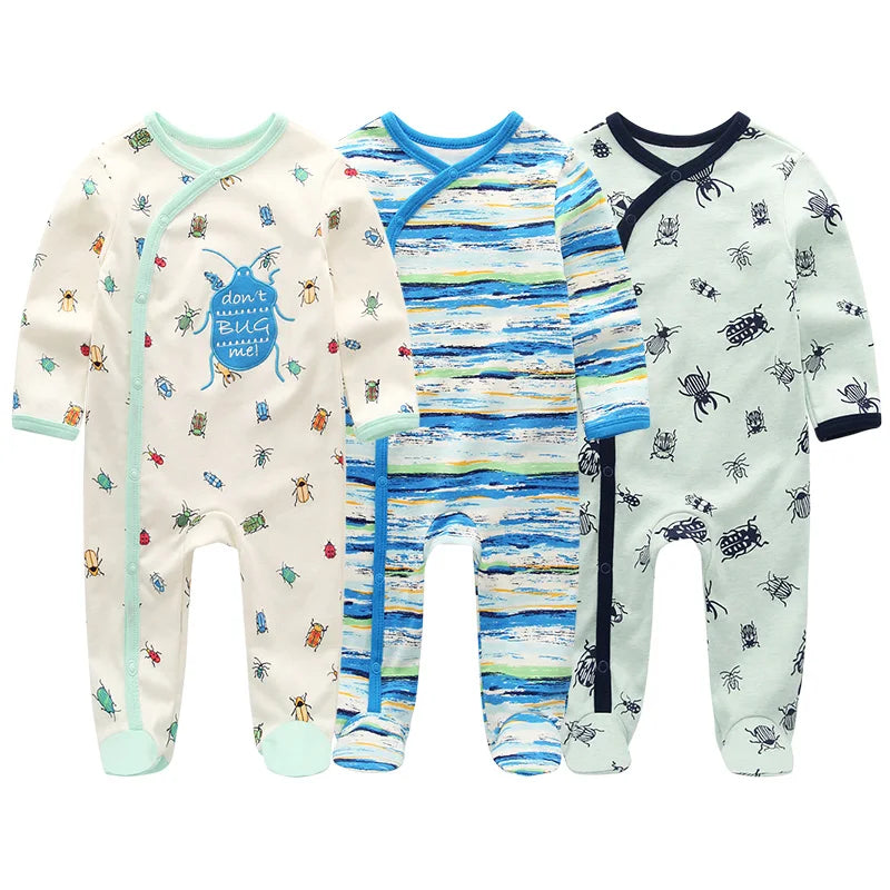 Pyjama Bébé “Pack Essentiel” – Lot de Pyjamas en Coton Doux