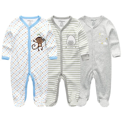 Pyjama Bébé “Pack Essentiel” – Lot de Pyjamas en Coton Doux