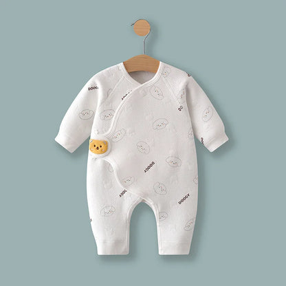 Pyjama Bébé "Coton Étoiles" – Grenouillère Unisexe Motif 0-24 Mois