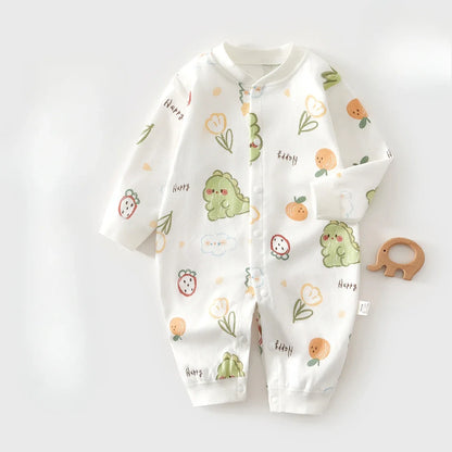 Pyjama Bébé Coton Motif Fleurs – Grenouillère Douce Unisexe 0-24 Mois