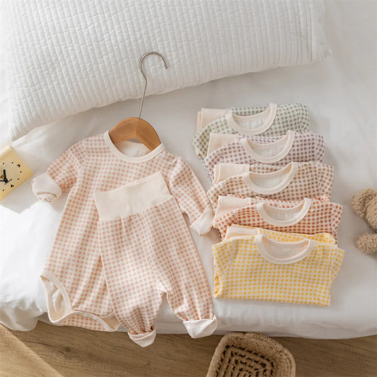 Pyjama Bébé en Coton Peigné – Grenouillère Unisexe Automne Hiver 0-24 mois