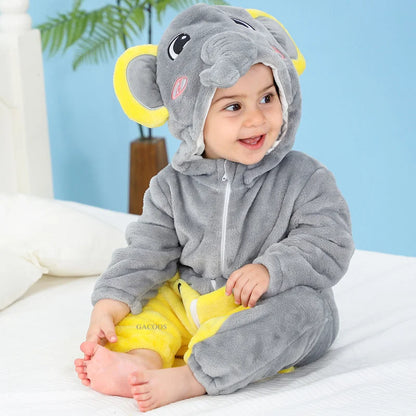 Pyjama pilou pilou Polaire Enfant Hiver – Licorne, Loup, Dino & Animaux, Combinaison Chaude