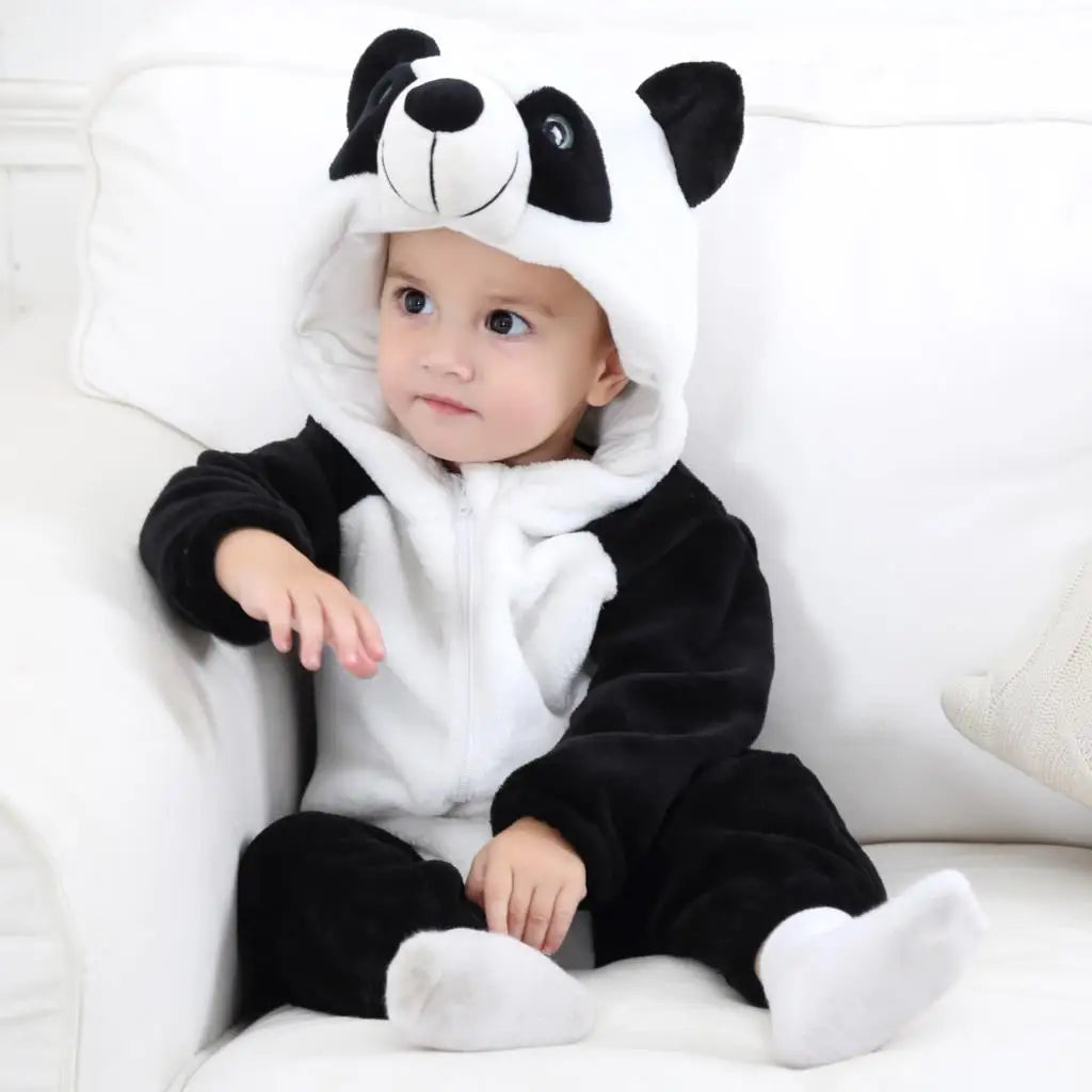 Pyjama pilou pilou Polaire Enfant Hiver – Licorne, Loup, Dino & Animaux, Combinaison Chaude
