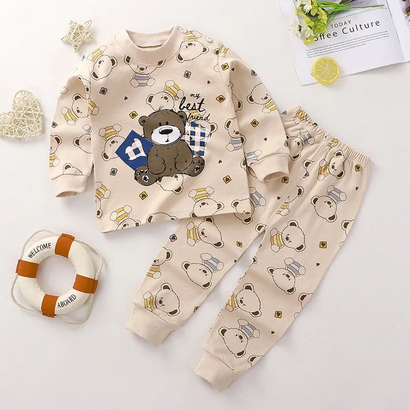 Pyjama Bébé & Enfant “Petits Rêves” – Ensemble Coton Doux Motifs Imprimés
