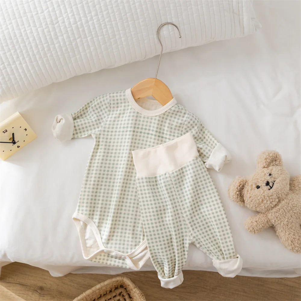 Pyjama Bébé en Coton Peigné – Grenouillère Unisexe Automne Hiver 0-24 mois