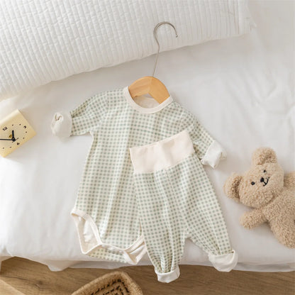 Pyjama Bébé en Coton Peigné – Grenouillère Unisexe Automne Hiver 0-24 mois