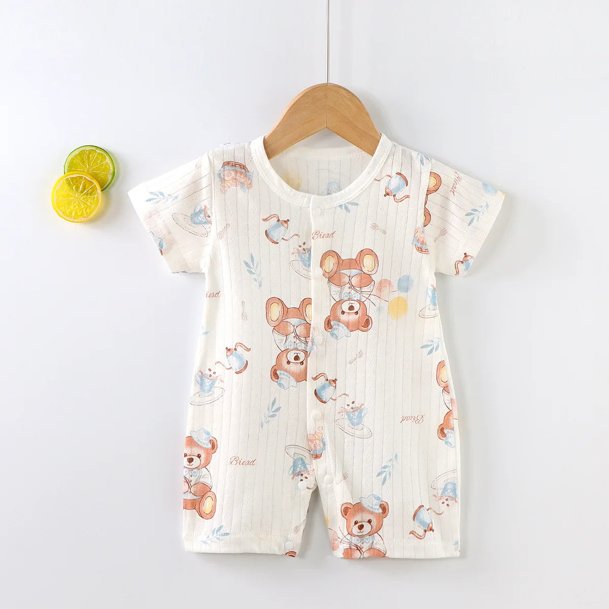Pyjama Bébé “Brise d’Éveil” – Robe en Coton Été, Légère et Confortable