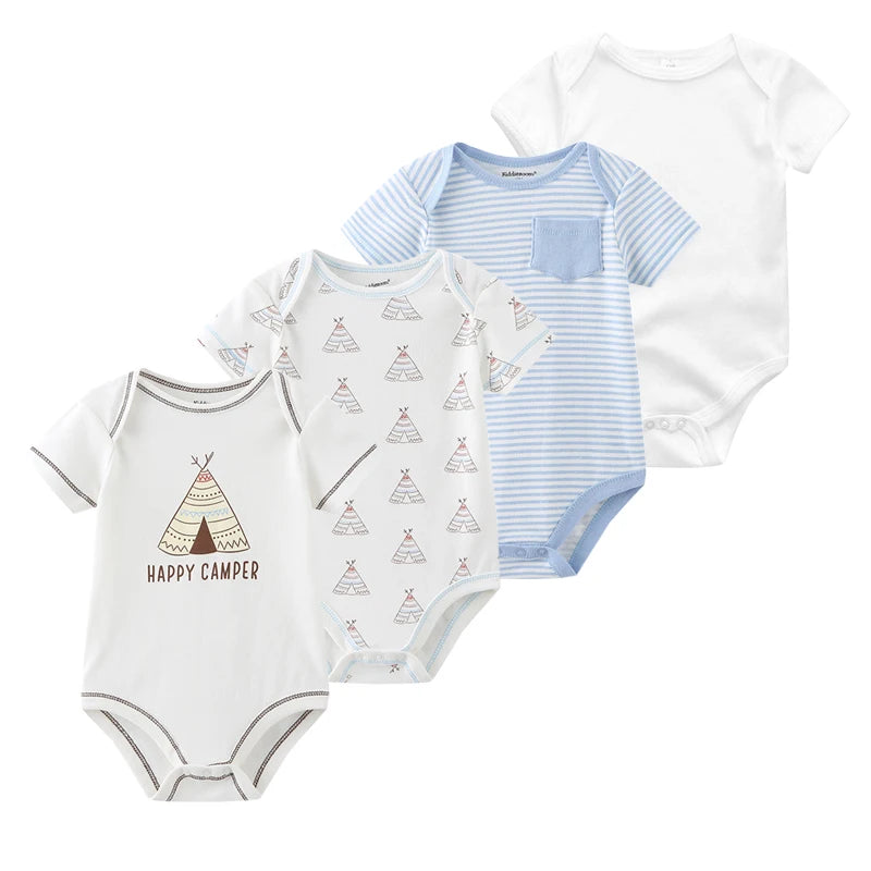 Pyjama Bébé “Pack Brisé” – Lot de 3 ou 4 Pyjamas en Coton Doux