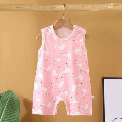 Pyjama Bébé “Souffle d’Été” – Combinaison Légère en Coton