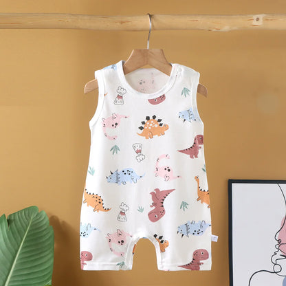 Pyjama Bébé “Souffle d’Été” – Combinaison Légère en Coton