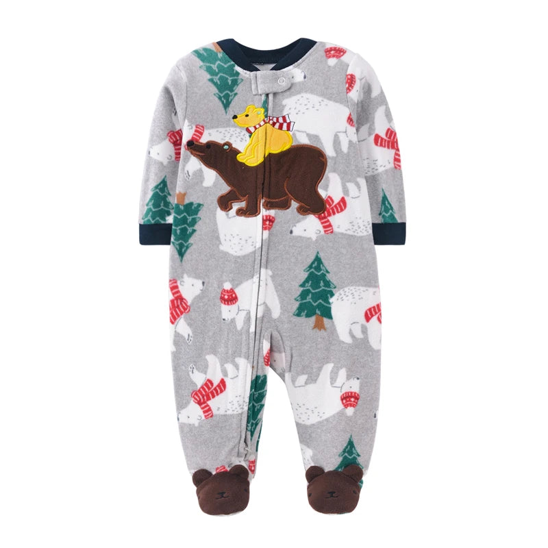 Pyjama Bébé “Forêt Douce” – Combinaison Coton Doux, Respirante et Confort Nuit & Jour