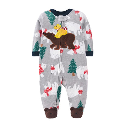 Pyjama Bébé “Forêt Douce” – Combinaison Coton Doux, Respirante et Confort Nuit & Jour