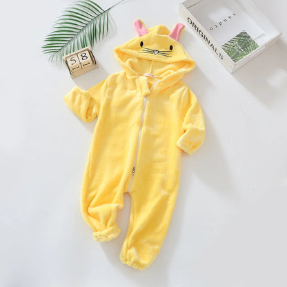 Pyjama Bébé “Zip” – Combinaison en Coton à Fermeture Éclair, Manches Longues
