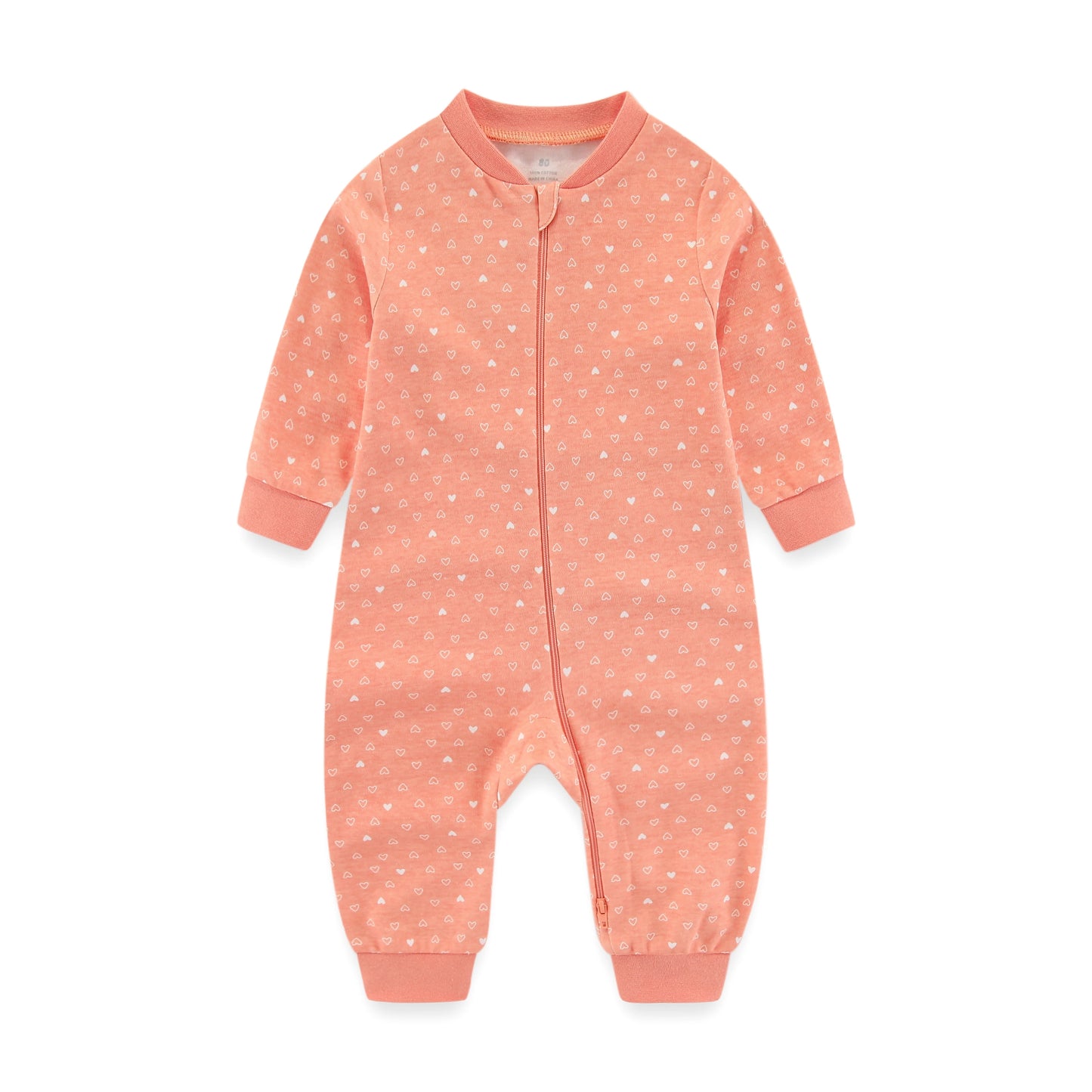 Pyjama Bébé “Zippé” – Combinaison en Coton avec Fermeture Éclair
