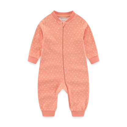 Pyjama Bébé “Zippé” – Combinaison en Coton avec Fermeture Éclair