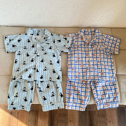 Pyjama Enfant Été “Estival” – Ensemble 2 Pièces en Coton Léger, Manches Courtes, Motifs Ludiques