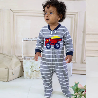 Pyjama Bébé “Forêt Douce” – Combinaison Coton Doux, Respirante et Confort Nuit & Jour