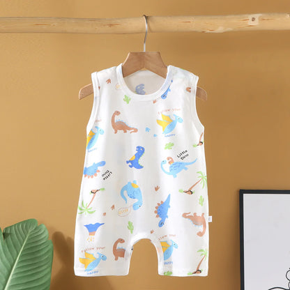 Pyjama Bébé “Souffle d’Été” – Combinaison Légère en Coton
