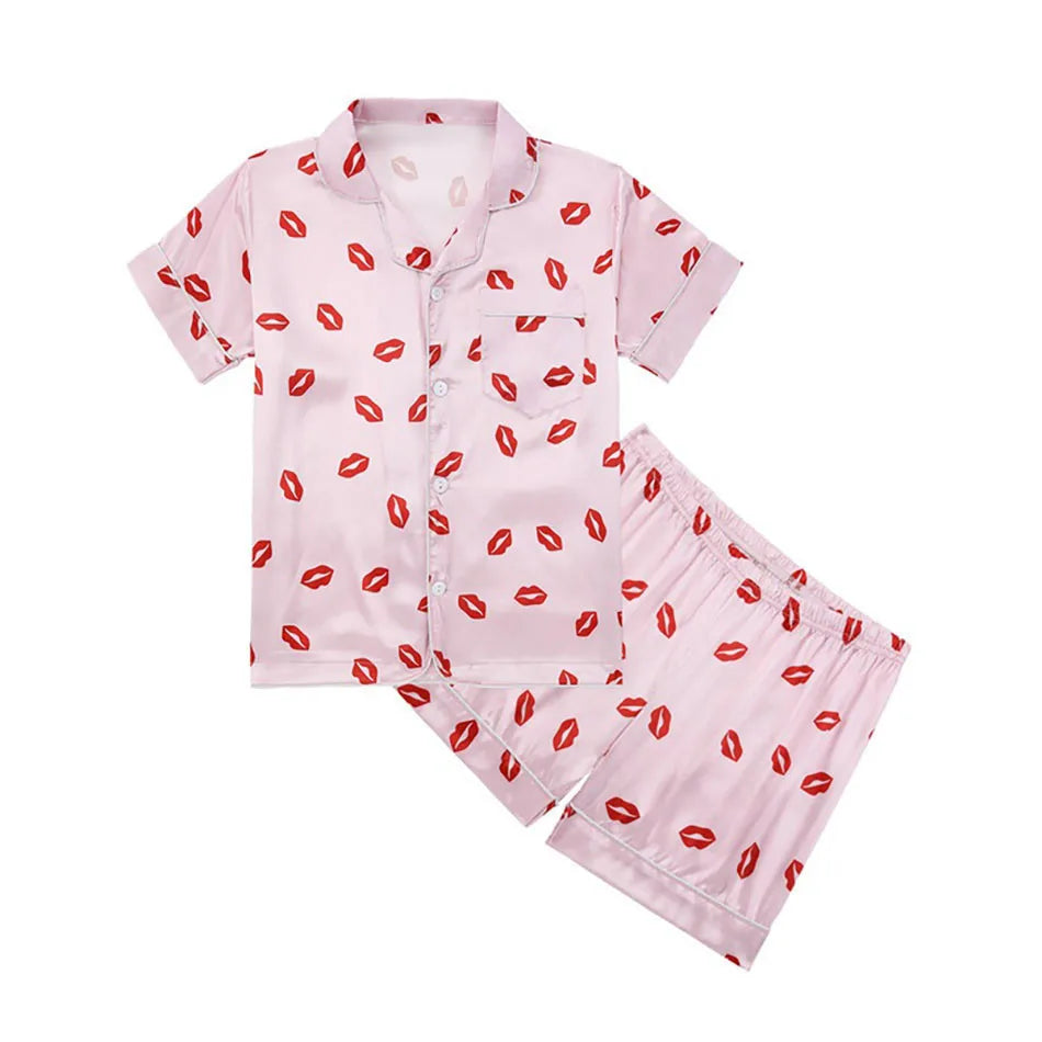 Pyjama Enfant Été “Libre” – Ensemble Mixte en Coton Léger, Manches Courtes & Short