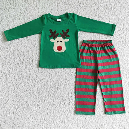 Combinaison Bébé “Petit Renne d’Hiver” – Tricot Chaud et Confortable, Noël 0-24 Mois