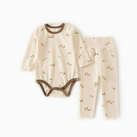 Pyjama Bébé Automne en Coton – Ensemble Manches Longues Respirant