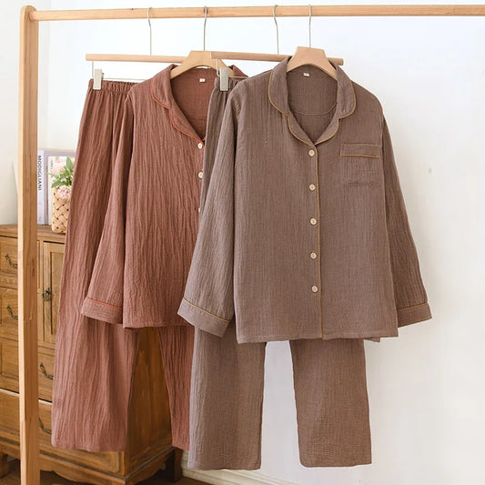 Pyjama Femme “Cocoon L’Essentiel Nuit” – Ensemble 2 Pièces en Coton Doux