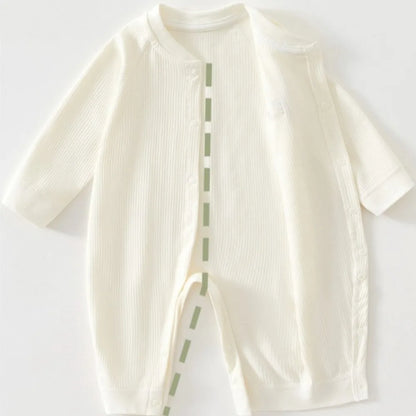 Pyjama Bébé Coton Côtelé – Grenouillère Printemps Été Unisexe pour les 0-24 Mois
