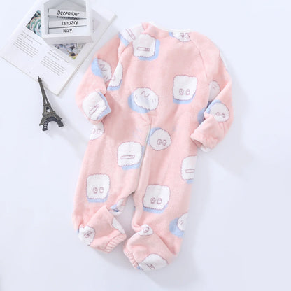 Pyjama Bébé “Zip” – Combinaison en Coton à Fermeture Éclair, Manches Longues