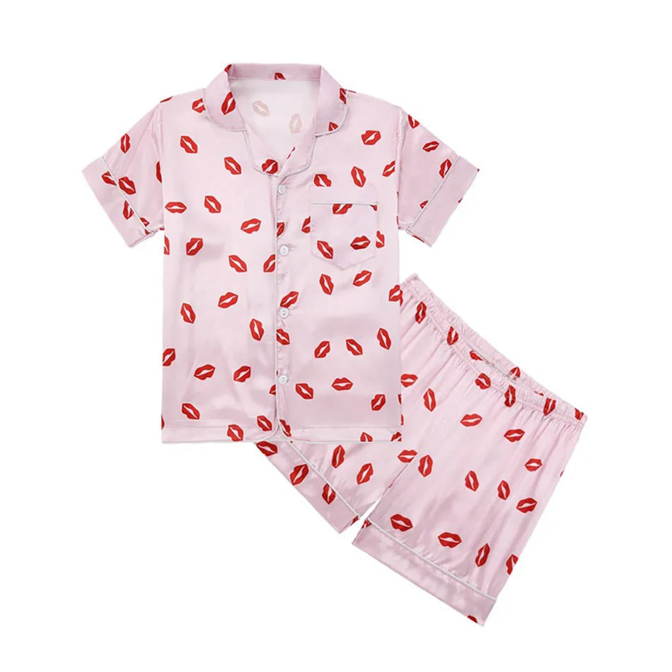 Pyjama Enfant Été “Libre” – Ensemble Mixte en Coton Léger, Manches Courtes & Short
