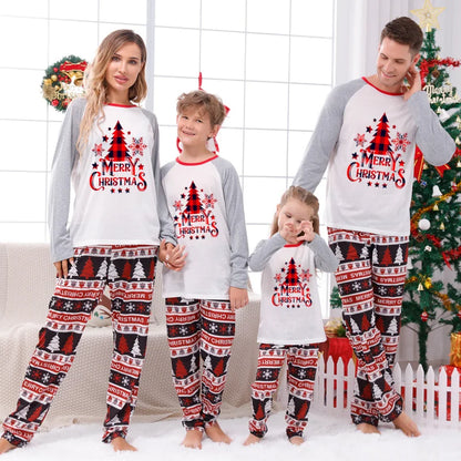 Pyjama de Noël Famille “Harmonie Festive” – Ensemble Coordonné Parents & Enfants, Confort Doux Hiver