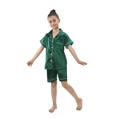 Pyjama Enfant Été “L’Essentiel à Fleur de Peau” – Ensemble Léger en Coton, Manches Courtes