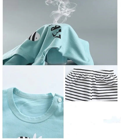 Pyjama Enfant “Zèbre Douillet” – Ensemble Automne/Hiver en Coton Doux, Manches Longues, Confort Mixte