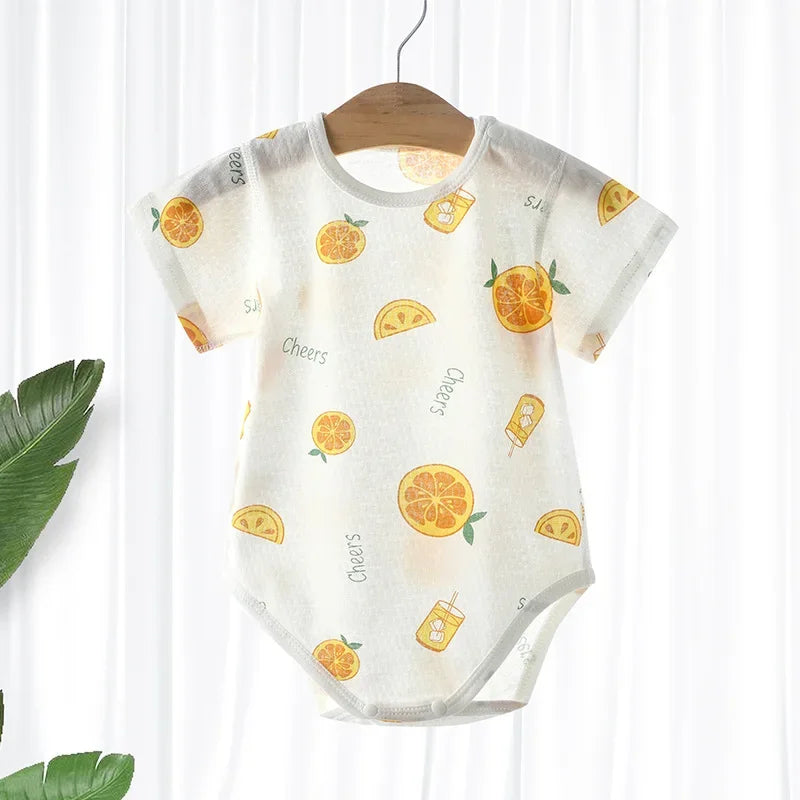 Pyjama Bébé Été “Clair de Fraîcheur” – Barboteuse en Coton Respirant