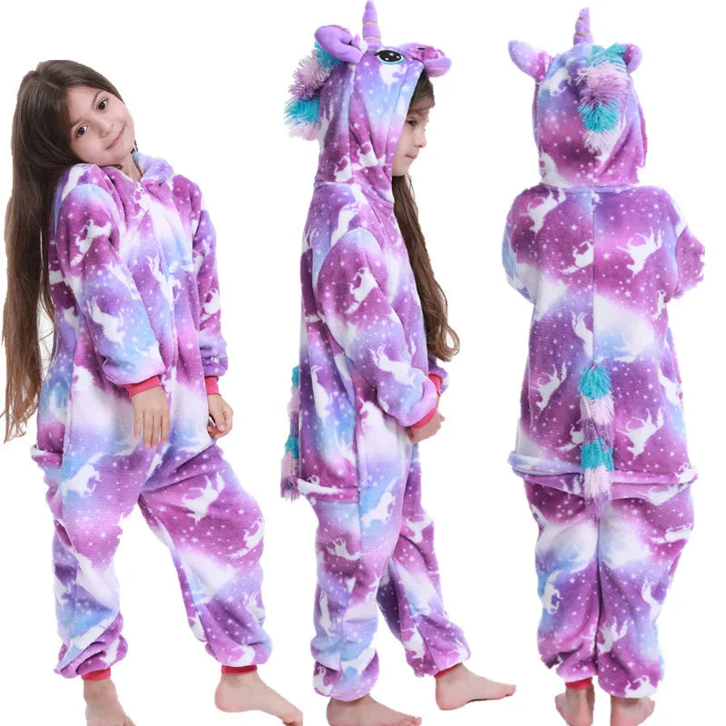Kigurumi Enfant Hiver – Pilou Pilou Polaire, Licorne, Loup & Animaux