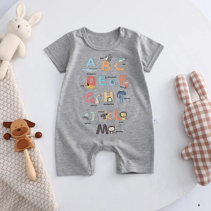 Pyjama Bébé Été “Clé du Ciel” – Barboteuse en Coton Doux 0-18 Mois