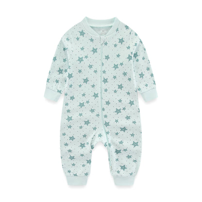 Pyjama Bébé “Zippé” – Combinaison en Coton avec Fermeture Éclair