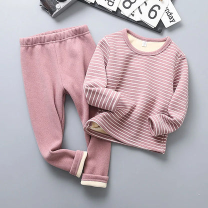 Pyjama Enfant « Rayons Douillets » – Ensemble 2 Pièces en Coton Doux, Manches Longues, Automne/Hiver