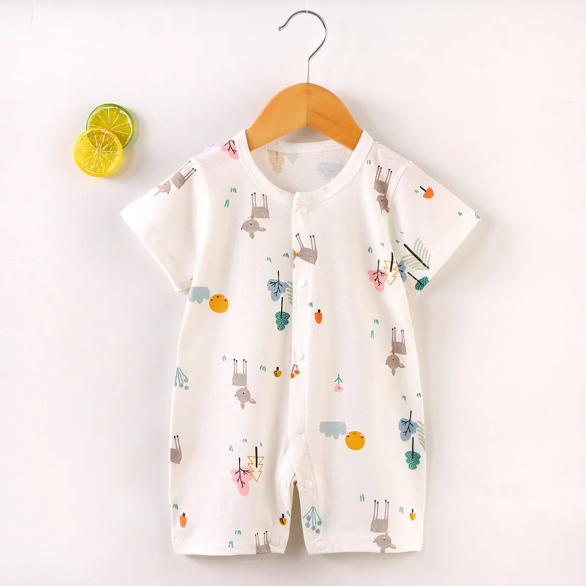 Pyjama Bébé “Brise d’Éveil” – Robe en Coton Été, Légère et Confortable