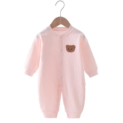 Pyjama Bébé Polaire Hiver “Ourson” – Grenouillère Chaude 0-24 Mois
