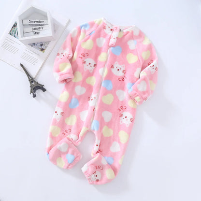Pyjama Bébé “Zip” – Combinaison en Coton à Fermeture Éclair, Manches Longues
