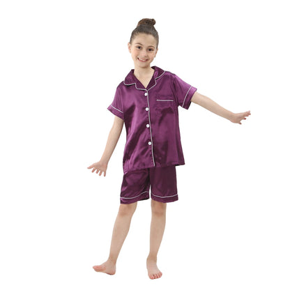 Pyjama Enfant Été “L’Essentiel à Fleur de Peau” – Ensemble Léger en Coton, Manches Courtes