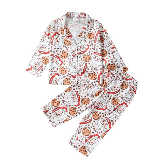 Pyjama Enfant “Noël Gourmand” – Ensemble Motifs Biscuits
