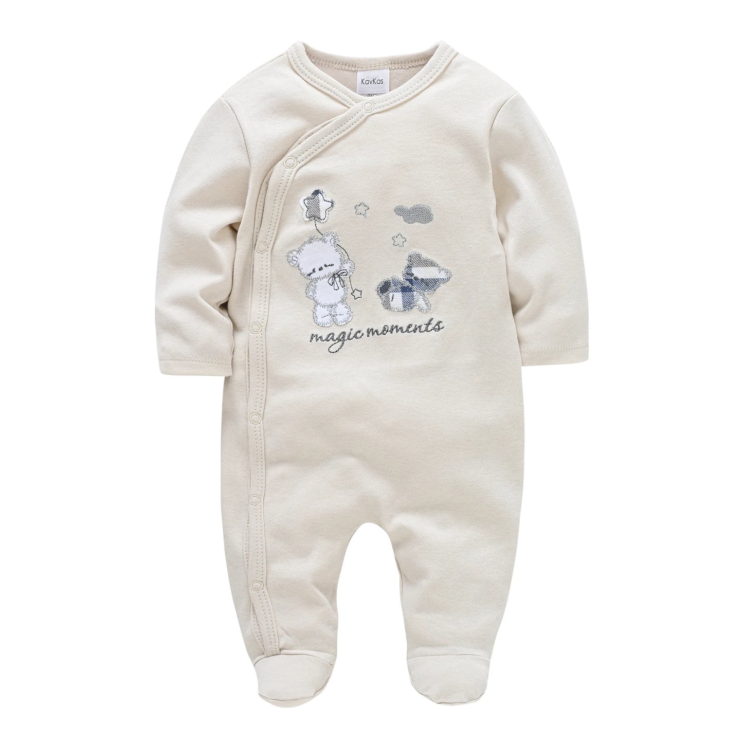 Pyjama Bébé “Rêve de Coton” – Lot de 3 Pyjamas 100% Coton Intelligent