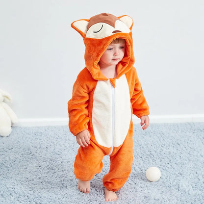 Pyjama pilou pilou Polaire Enfant Hiver – Licorne, Loup, Dino & Animaux, Combinaison Chaude