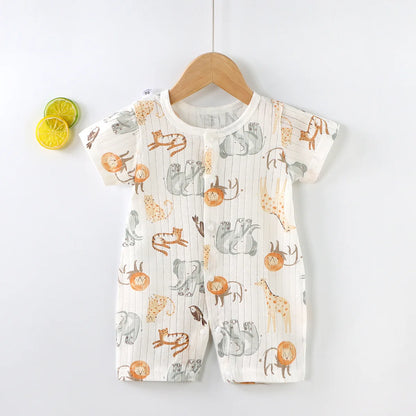 Pyjama Bébé “Brise d’Éveil” – Robe en Coton Été, Légère et Confortable
