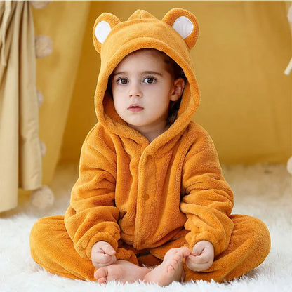 Pyjama pilou pilou Polaire Enfant Hiver – Licorne, Loup, Dino & Animaux, Combinaison Chaude