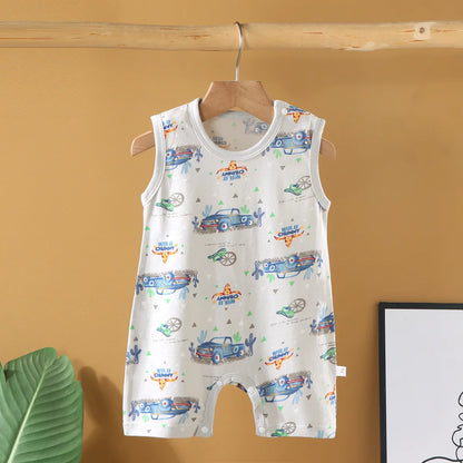 Pyjama Bébé “Souffle d’Été” – Combinaison Légère en Coton