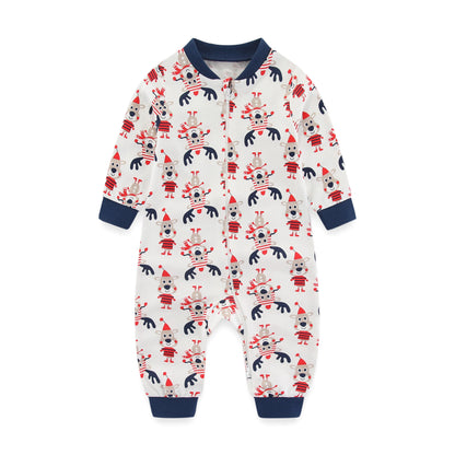 Pyjama Bébé “Zippé” – Combinaison en Coton avec Fermeture Éclair