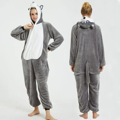 Pyjama pilou pilou Femme "Kigurumi Animal" – Douceur Fantaisie Hiver