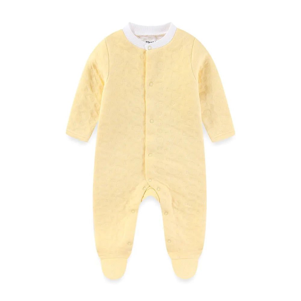 Pyjama Bébé Hiver Maille Tricot – Grenouillère Coton Chaud 0-24 Mois